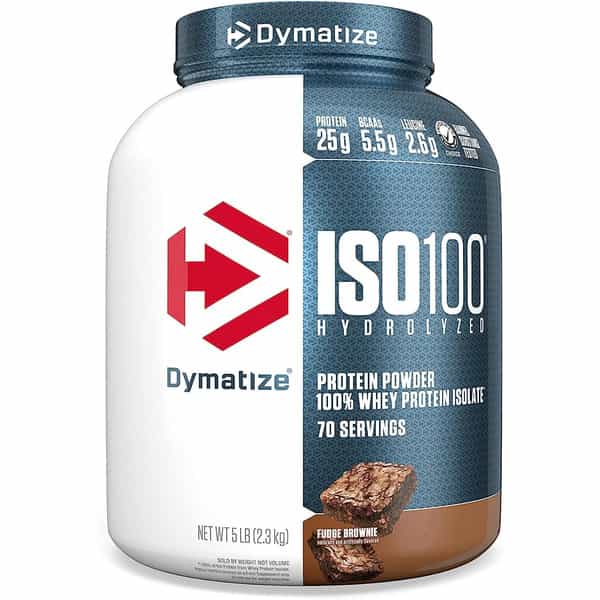 Dymatize Nutrition Iso 100 Whey Protein Powder - 2.3 Kg (Fudge Brownie)