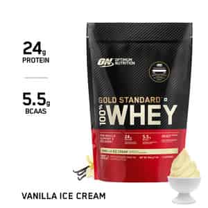 Optimum Nutrition (on) Gold Standard 100% Whey Protein Vanilla Ice Cream Flavour 454gm Powder
