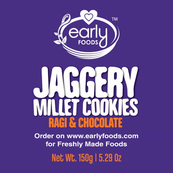 Early Foods Pack Of 6 - Ragi And Choco Jaggery Cookies