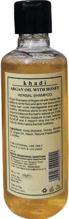 Khadi Natural Herbskhadi Natrual Herbs Shampoo Argan Oil With Honey Paraben Chemical Free 210ml