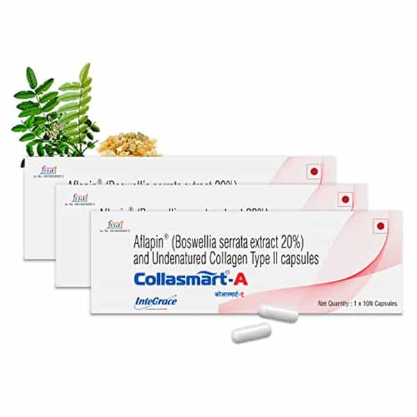 Collasmart A Uc-Ii Undenatured Type 2 Collagen(Pack Of 3)|20Mg (3 X 10 Capsules)