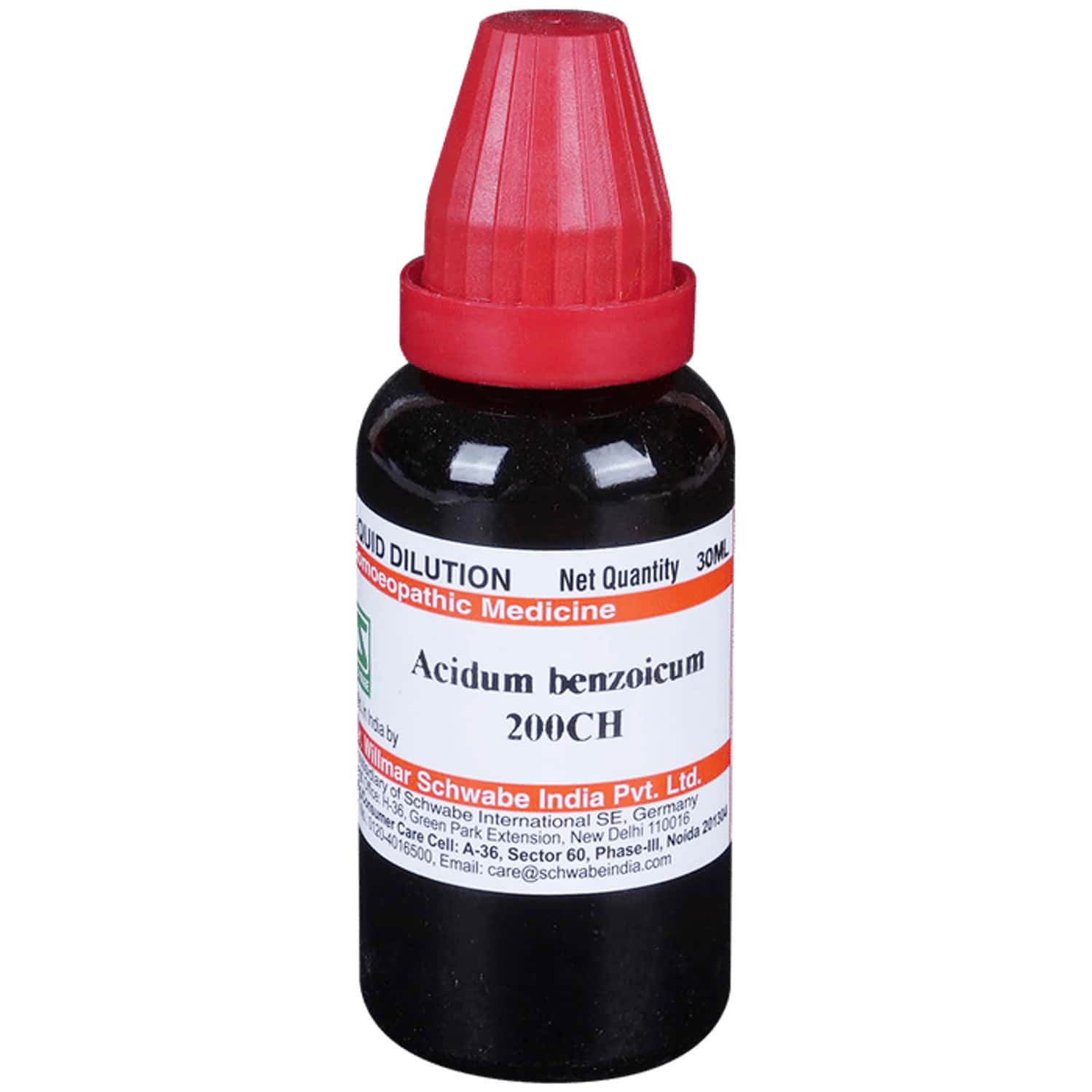 Dr. Willmar Schwabe India Acidum Benzoicum Dilution 200 Ch 30 Ml