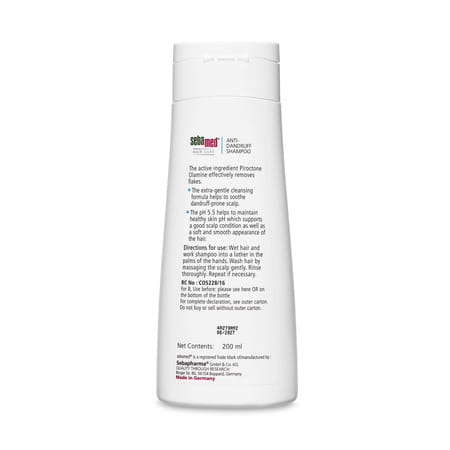 Sebamed Anti-Dandruff Shampoo 200ml | Ph 5.5 | Hair & Dandruff Prone Scalp| 50% Reduction In 14 Days