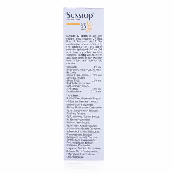 Sunstop Spf 30 Sunscreen Lotion 60Gm