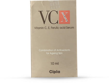 Vc X Vitamin C|E & Ferulic Acid Serum | Antioxidant Face Care Product For Ageing & Dull Skin 10 Ml