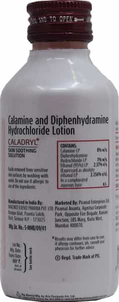 Caladryl Skin Allergy Expert Calamine Lotion - Skin Soothing Solution - 120 Ml