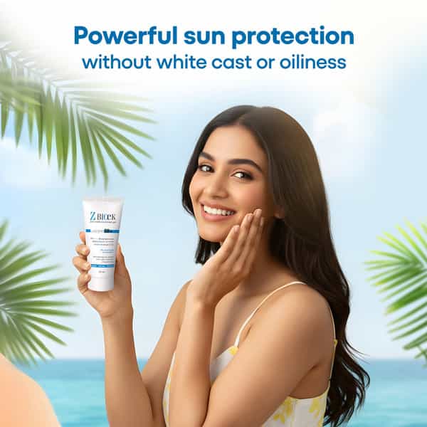 Z Block 25% Zinc Oxide Sunscreen Gel | Spf 50+ - 50 Ml