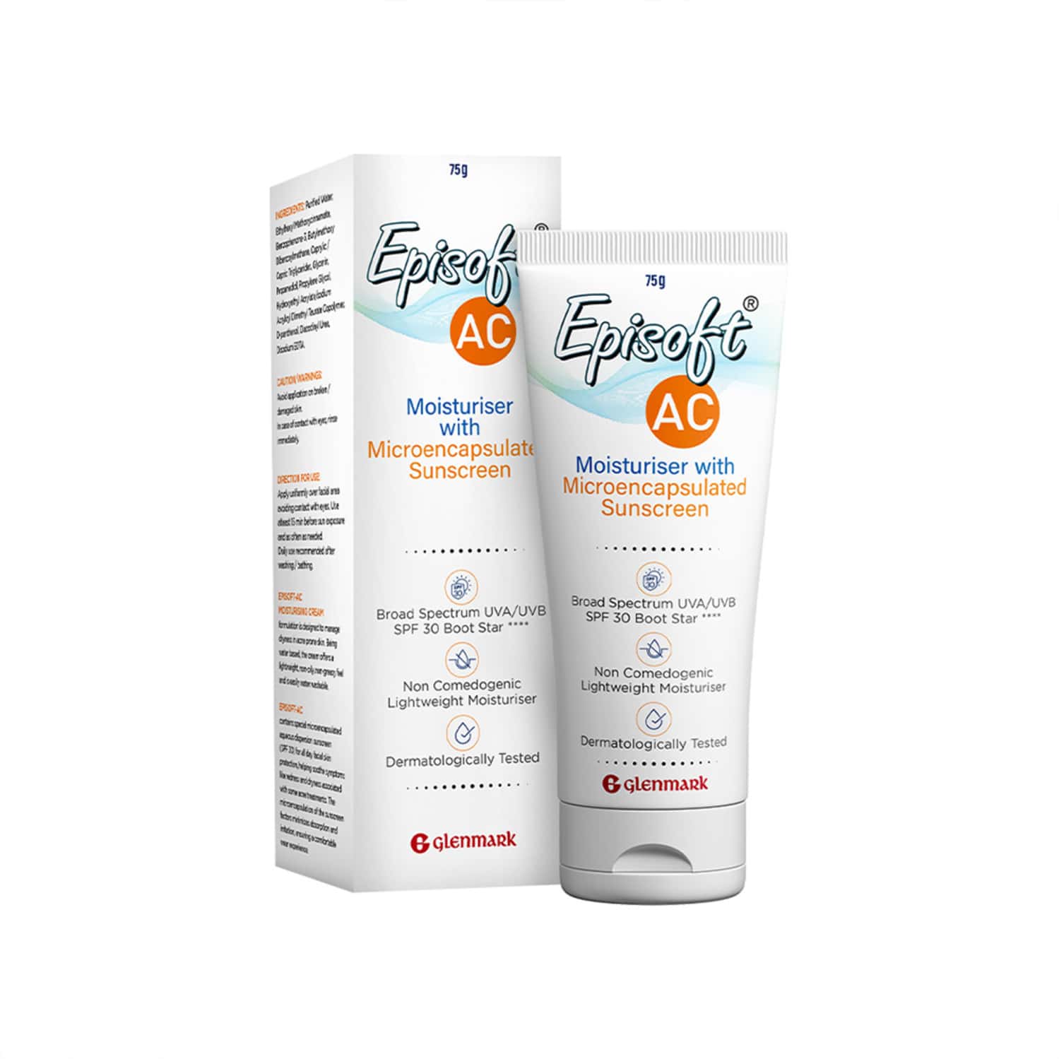 Episoft Ac Moisturizer | With Microencapsulated Suncreen | Spf 30 | 75 Gm
