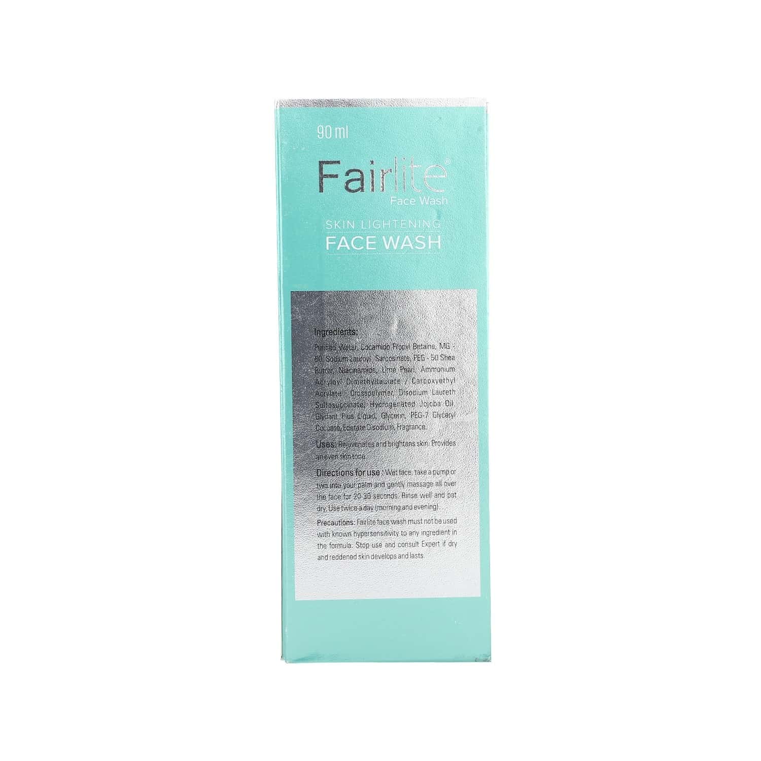 fairlite cream face wash