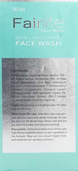 Fairlite Face Wash Bottle Of 90 Ml