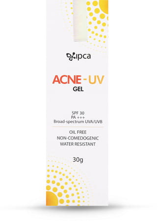 Ipca Acne-Uv Advanced Light Protection Spf 30+ Pa++++ Sunscreen Gel 30 Gm