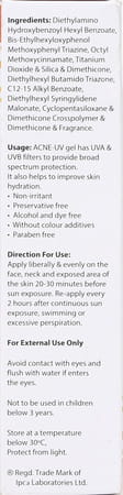 Ipca Acne-Uv Advanced Light Protection Spf 30+ Pa++++ Sunscreen Gel 30 Gm