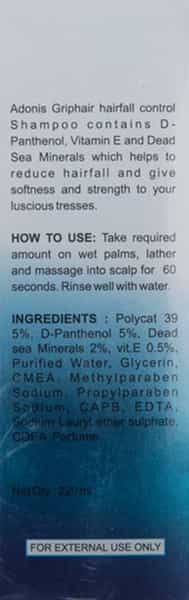 Grip Hair Bottle Of 220Ml Shampoo