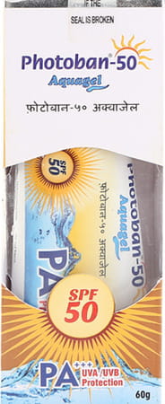 Photoban 50 Aquagel Spf 50 Pa+++ Sunscreen 60 Gm