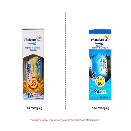 Photoban 50 Aquagel Spf 50 Pa+++ Sunscreen 60 Gm