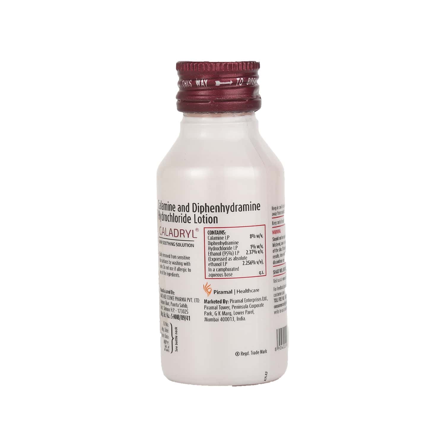 Buy Caladryl Skin Allergy Lotion For All Skin Types - 60ml Online & Get ...