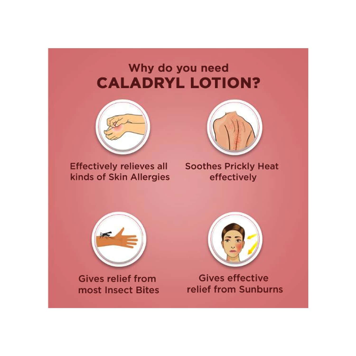 Buy CALADRYL SKIN ALLERGY EXPERT CALAMINE LOTION SKIN SOOTHING SOLUTION 60 ML Online & Get