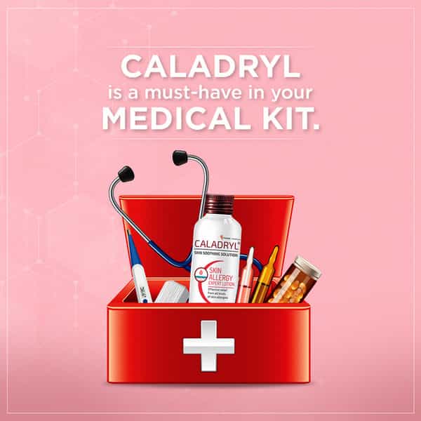 Caladryl Skin Allergy Expert Calamine Lotion- Skin Soothing Solution - 60 Ml
