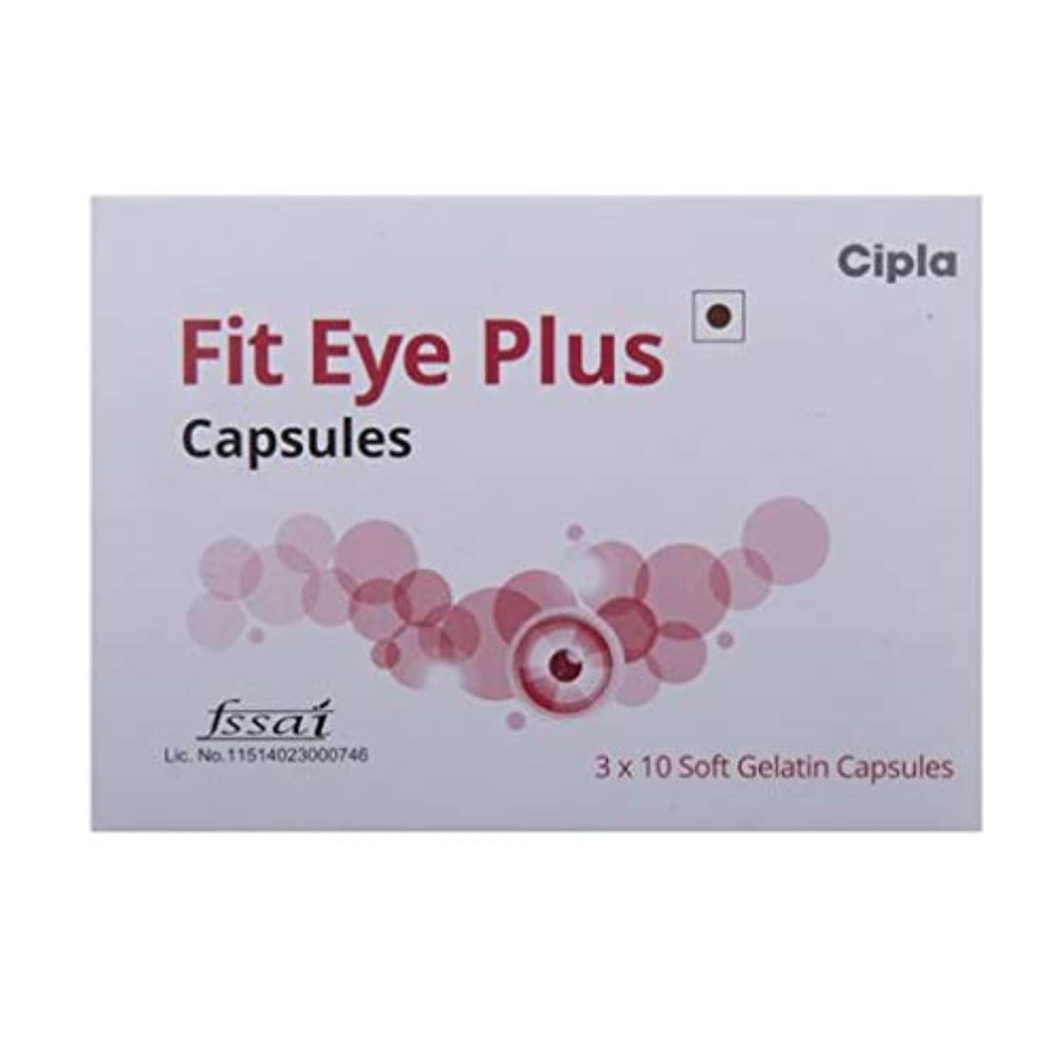 Fit Eye Plus Strip Of 10 Capsules