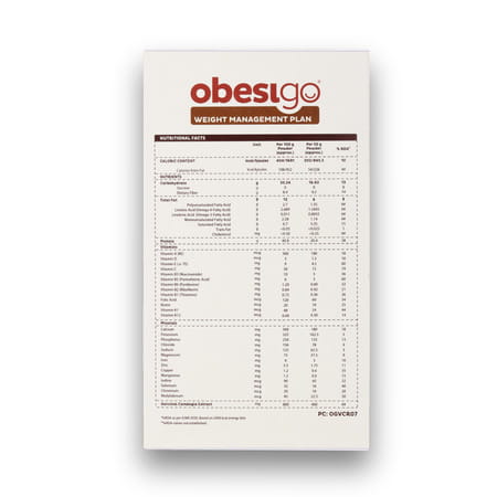 Obesigo | Best Meal Replacement Shake For Weight Loss (350gm | 7 Sachets - Weekly | Vanilla Flavour)