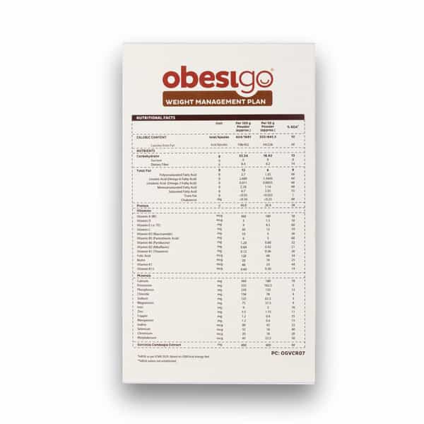 Obesigo | Best Meal Replacement Shake For Weight Loss (350Gm | 7 Sachets - Weekly | Vanilla Flavour)
