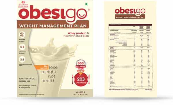 Obesigo Chocolate Fat Burner Powder (Pack Of 7) Box Of 58 G