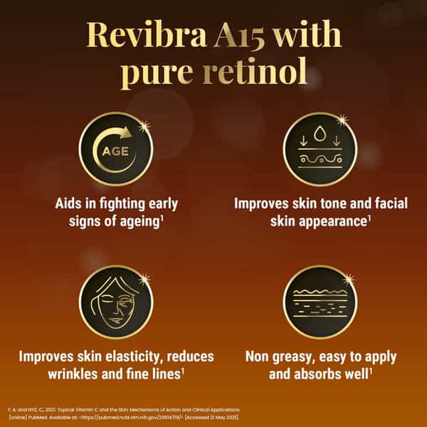 Revibra A15 | Pure Retinol Cream | 0.5Ml 28 Vegicaps