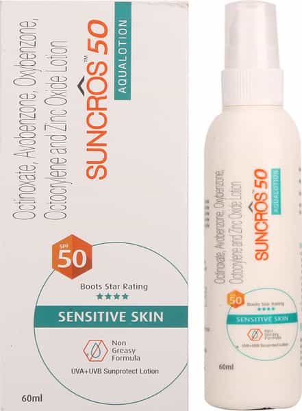 Suncros 50 Aqualotion Spf 50 Sensitive Skin 60Ml