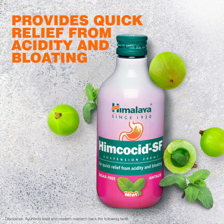 Himalaya Himcocid Mint Flavour Sugar Free Antacid Suspension 200 Ml