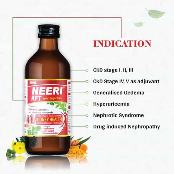 Aimil Neeri Kft Sugar Free | For Supports Kidney Health| 200 Ml Syrup