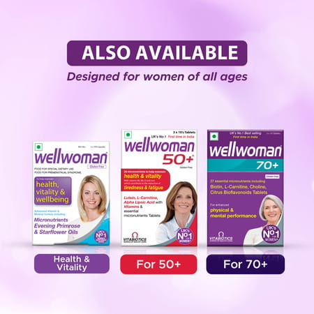 Wellwoman Hairfollic Hair Supplement Gluten Free With 25 Bio-Nutrients Tablets 30 Nos