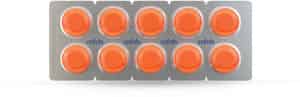 Cofsils Orange Strip Of 10 Lozenges