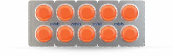 Cofsils Orange Strip Of 10 Lozenges