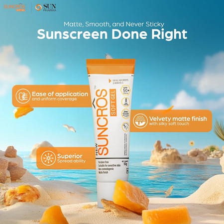 Suncros Matte Finish Soft Spf 50+ Gel 50gm