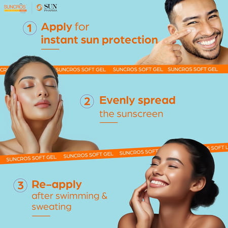 Suncros Matte Finish Soft Spf 50+ Gel 50gm