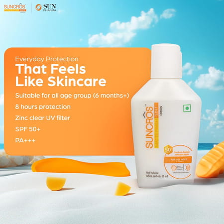 Suncros Matte Finish Soft Spf 50 Plus Lotion 60ml