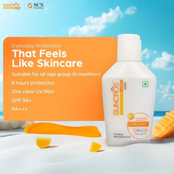 Suncros Matte Finish Soft | Spf 50+ | Lotion 60Ml