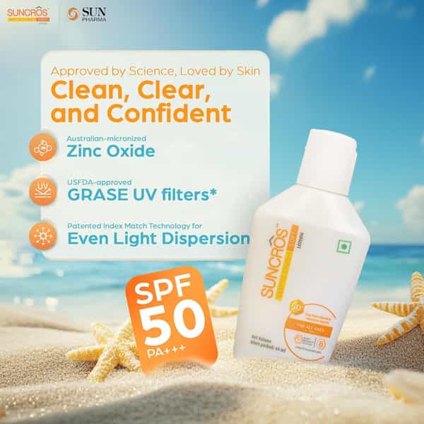 Suncros Matte Finish Soft | Spf 50+ | Lotion 60Ml