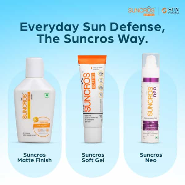 Suncros Matte Finish Soft | Spf 50+ | Lotion 60Ml