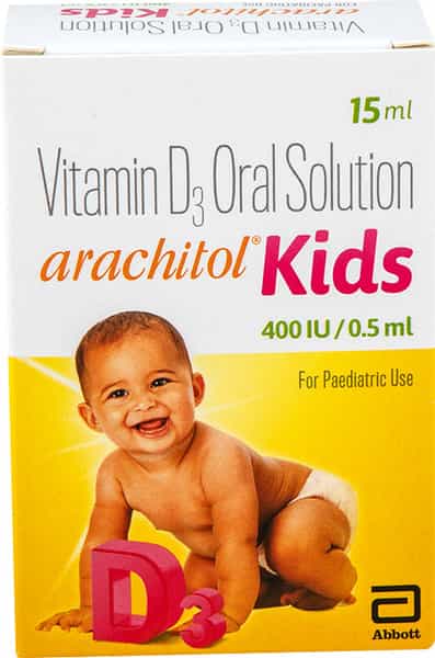 Arachitol Kids 400Iu/0.5Ml Pineapple Flavour Bottle Of 15Ml Solution