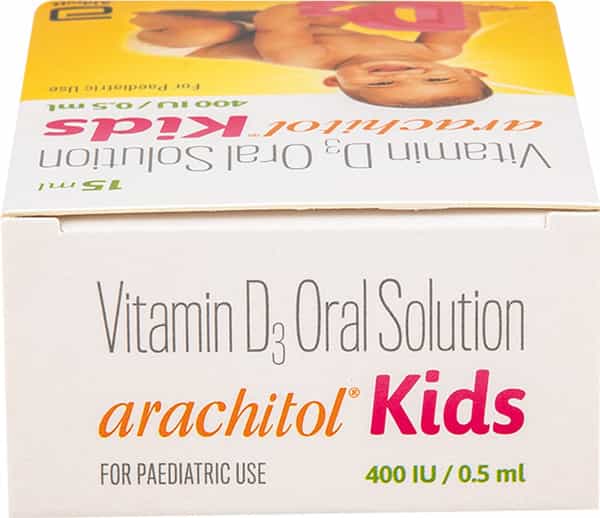 Arachitol Kids 400Iu/0.5Ml Pineapple Flavour Bottle Of 15Ml Solution