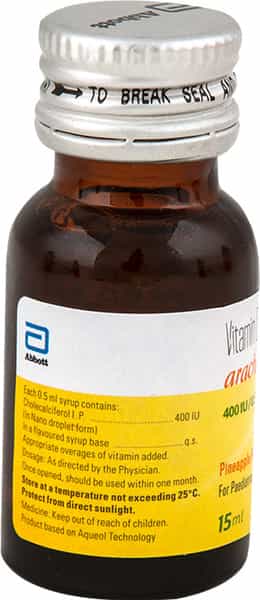 Arachitol Kids 400Iu/0.5Ml Pineapple Flavour Bottle Of 15Ml Solution