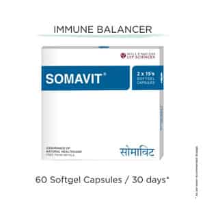 Somavit Strip Of 15 Softgel Capsules (pack Of 2)