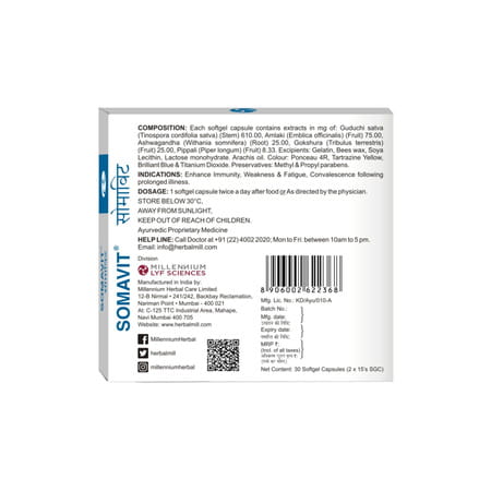 Somavit Strip Of 15 Softgel Capsules (Pack Of 2)