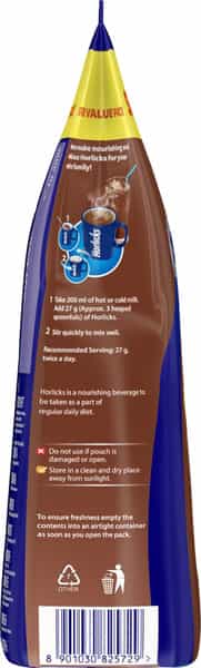 Horlicks Nutrition Drink Chocolate Gusseted Pouch 750 G