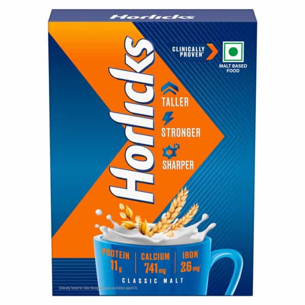 Horlicks Classic Malt Nutrition Drink Refill Of 500 Gm