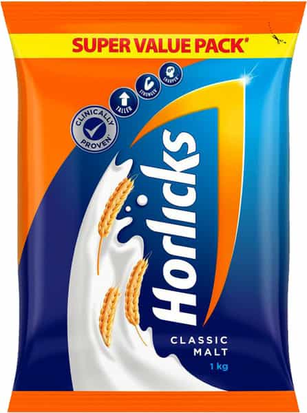 Horlicks Classic Malt Nutrition Drink Refill Of 1 Kg