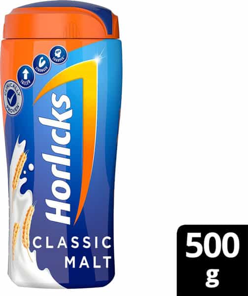 Horlicks Classic Malt Nutrition Drink Jar 500 Gm