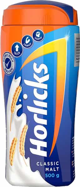 Horlicks Classic Malt Nutrition Drink Jar 500 Gm