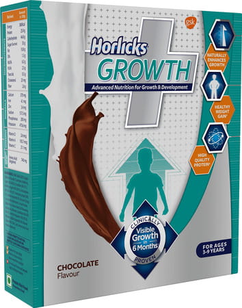 Horlicks Growth Plus Chocolate Nutrition Drink Refill Of 200 G